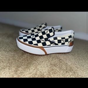 Platform Checkered Vans